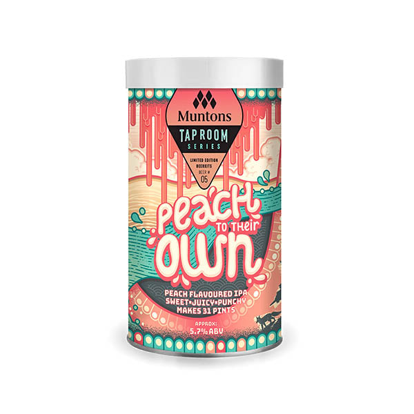 Tap Room Peach Flavoured IPA Brewing Kit - Sweet and Juicy Craft Beer (1.5 kg | 3.3 Lb)